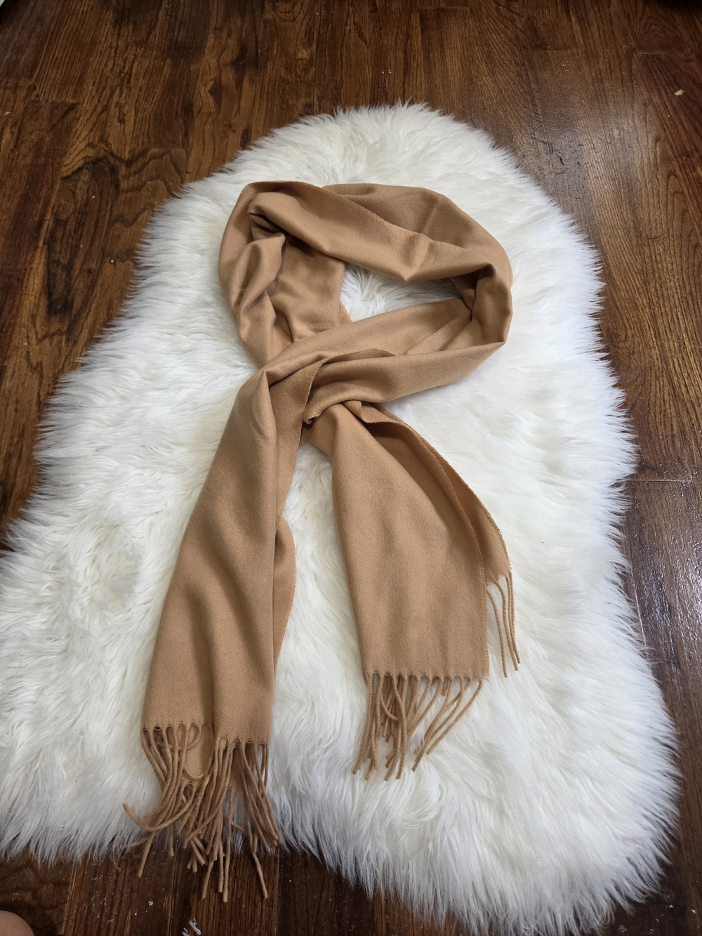 V.fraas Camel Fringe Scarf - Women Accessories
